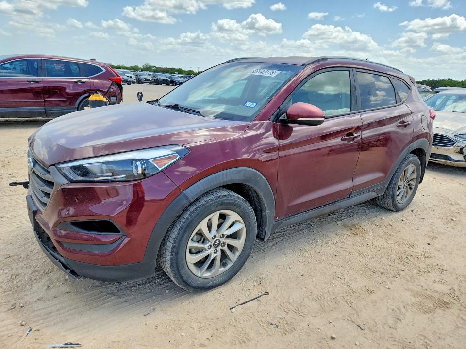 2016 Hyundai Tucson VIN KM8J33A22GU195479 COPART salvage auction — FRONT END, Mt - Certificate Of Title, sold $2,550 on 2026-07-30 (photo 1)