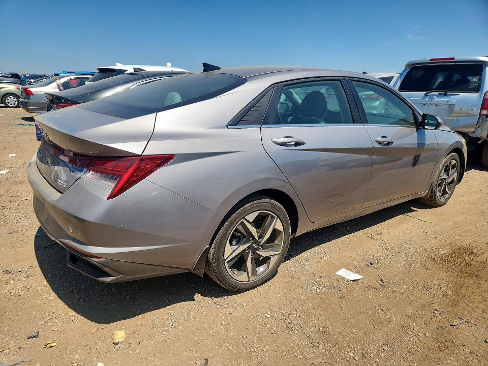 2023 Hyundai Elantra VIN KMHLN4AJ5PU037556 COPART salvage auction — REAR END, In - Cert Of Title - Rebuilt Vehicl, sold $7,500 on 2026-07-28 (photo 3)