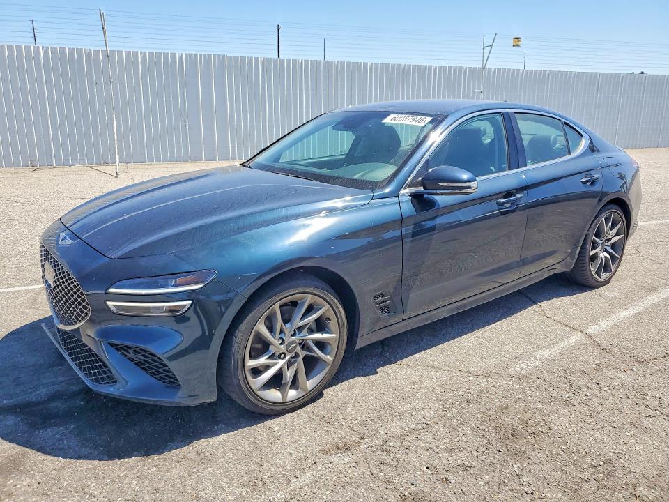 2022 Genesis G70 VIN KMTG34TA2NU094241 COPART salvage auction — FRONT END, CA - CERT OF TITLE-SALVAGED, sold $3,150 on 2026-07-10 (photo 1)