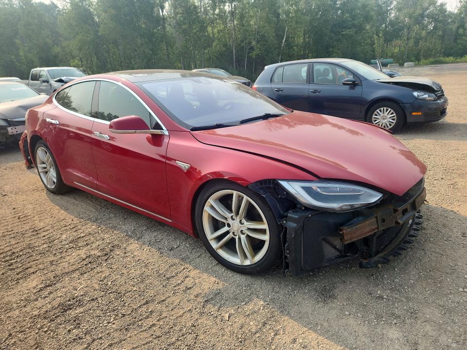 2016 Tesla Model s VIN 5YJSA1E29GF152795 COPART salvage auction — FRONT END, On - Permit Salvage, sold $1,500 on 2026-07-23 (photo 4)