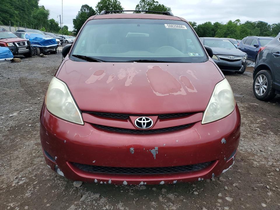 2007 Toyota Sienna VIN 5TDZK23C47S065217 COPART salvage auction — SIDE, Pa - Certificate Of Salvage, sold $1,300 on 2026-07-22 (photo 5)