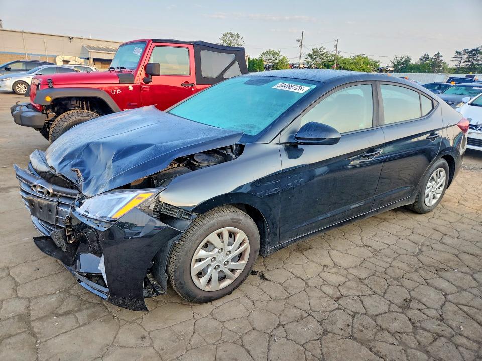 2019 Hyundai Elantra VIN KMHD74LF7KU854995 COPART salvage auction — FRONT END, Ct - Cert Of Title-Salvage, sold $1,800 on 2026-07-31 (photo 1)