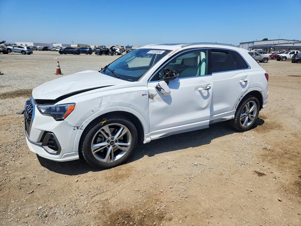 2021 Audi Q3 VIN WA1DECF39M1137955 COPART salvage auction — ROLLOVER, CA - SALVAGE CERTIFICATE, sold $4,100 on 2026-07-31 (photo 1)