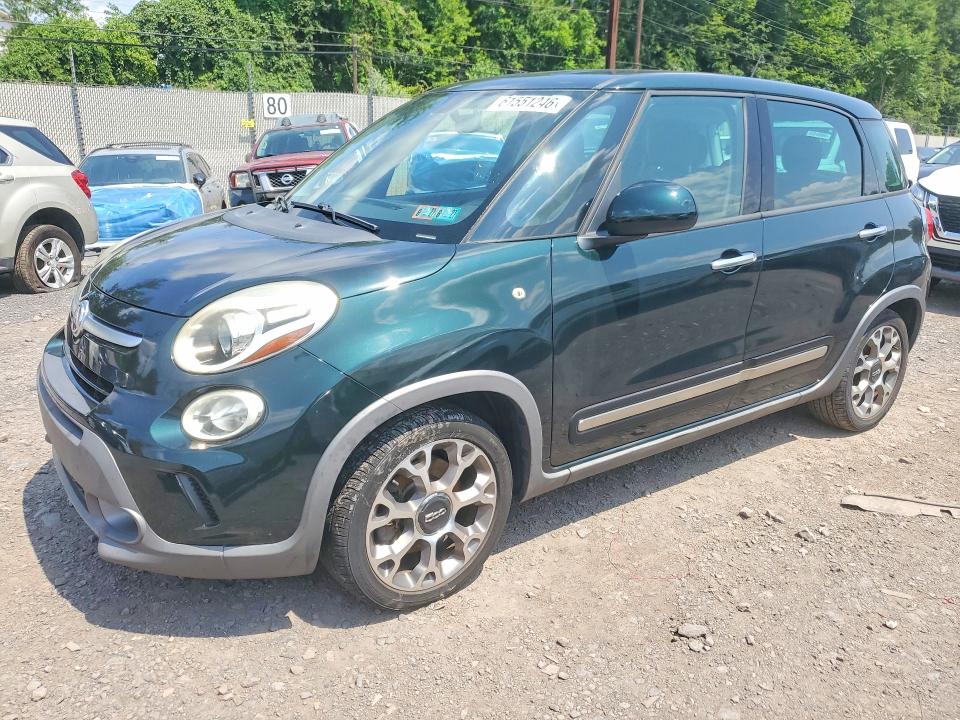 2014 Fiat 500l VIN ZFBCFADH1EZ020264 COPART salvage auction — MINOR DENT/SCRATCHES, Pa - Dealer Only Clean Title (P), sold $975 on 2026-08-03 (photo 1)