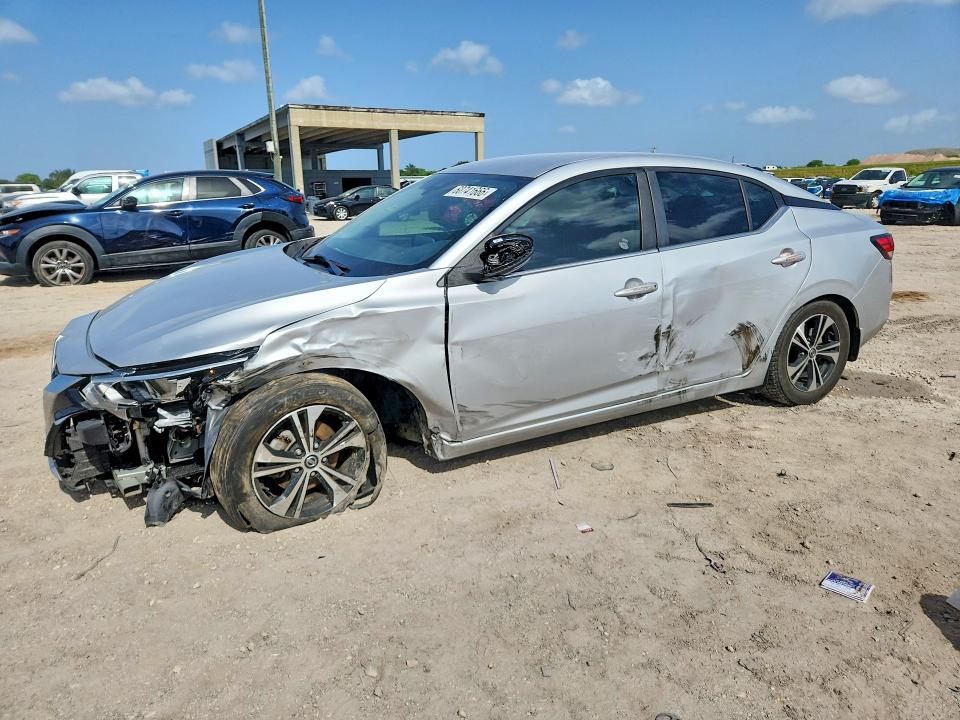 2020 Nissan Sentra VIN 3N1AB8CV0LY234172 COPART salvage auction — FRONT END, Fl - Certificate Of Title (P), sold $1,800 on 2026-07-31 (photo 1)