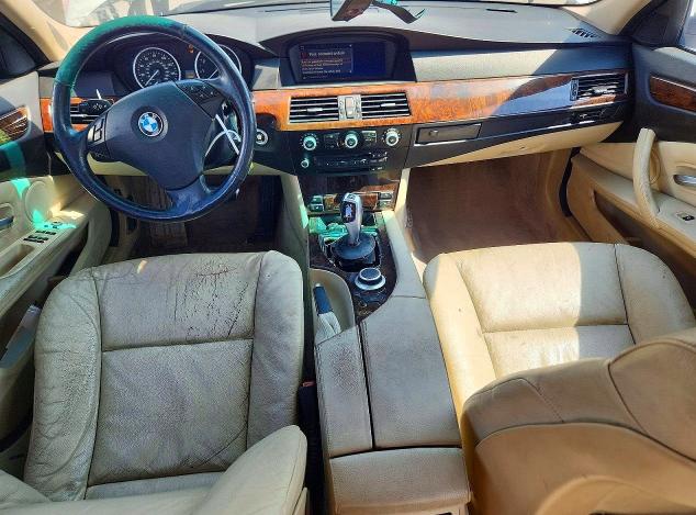 2008 BMW 5 series VIN WBANU53588CT05235 COPART salvage auction — SIDE, TX - CERTIFICATE OF TITLE (P), sold $300 on 2026-07-27 (photo 8)