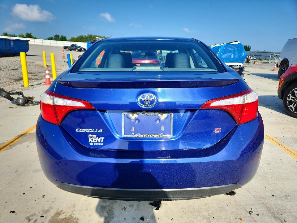 2016 Toyota Corolla VIN 5YFBURHE4GP483459 COPART salvage auction — REAR END, Ky - Cert Of Title-Salvage, sold $800 on 2026-07-30 (photo 6)