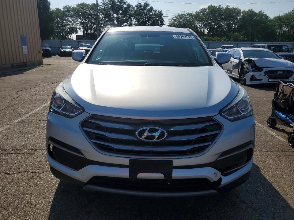 2017 Hyundai Santa fe VIN 5XYZT3LB0HG498896 COPART salvage auction — FRONT END, In - Certificate Of Title, sold $3,950 on 2026-07-31 (photo 5)