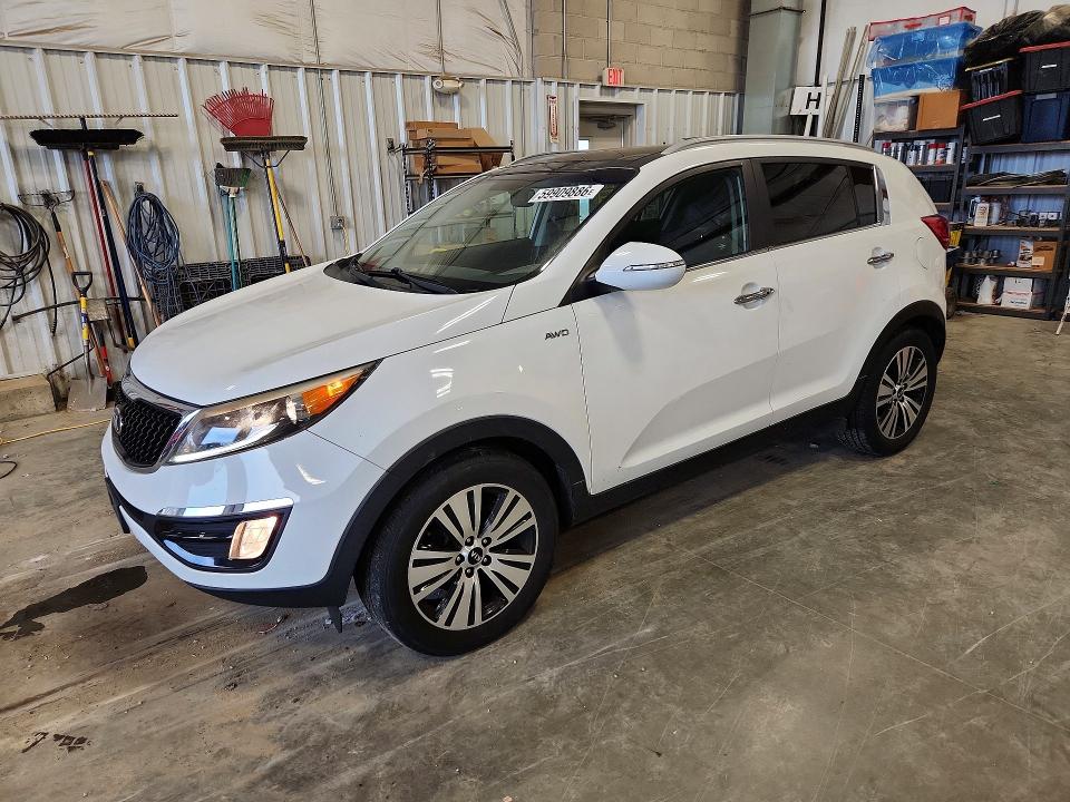 2016 Kia Sportage VIN KNDPCCAC1G7861852 COPART salvage auction — HAIL, Wi - Certificate Of Title, sold $3,350 on 2026-07-14 (photo 1)