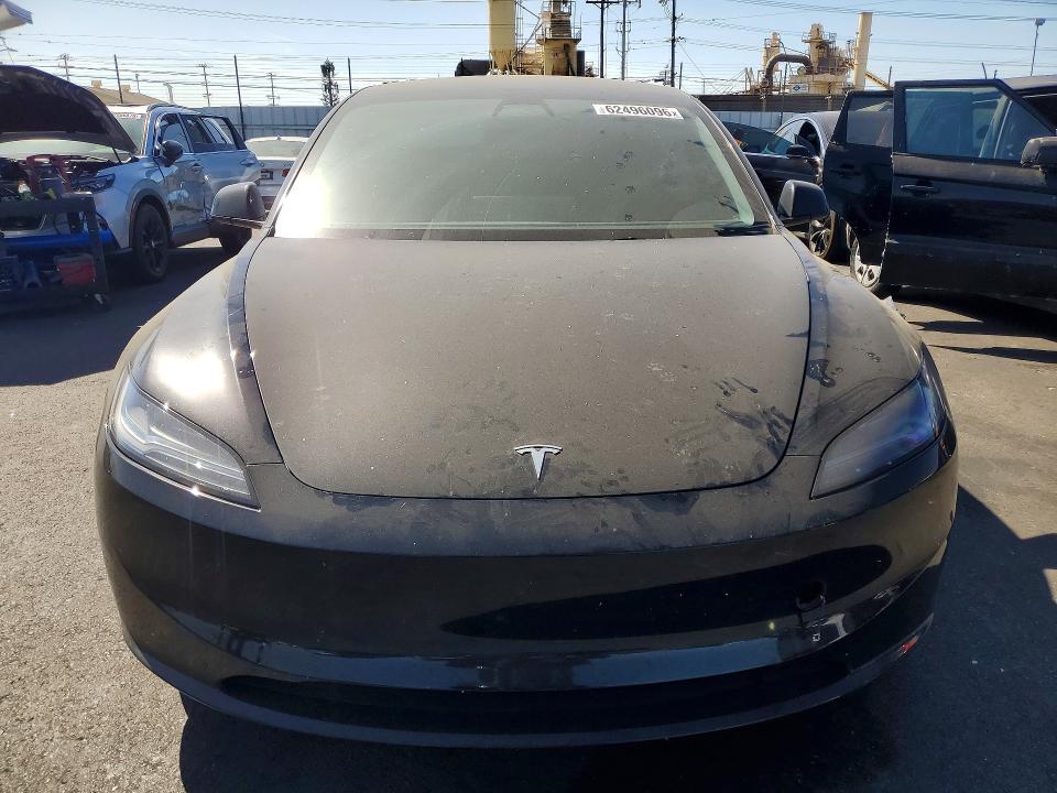 2025 Tesla Model 3 VIN 5YJ3E1EA0SF971879 COPART salvage auction — REAR END, Ca - Salvage Certificate, sold $11,600 on 2026-09-02 (photo 5)