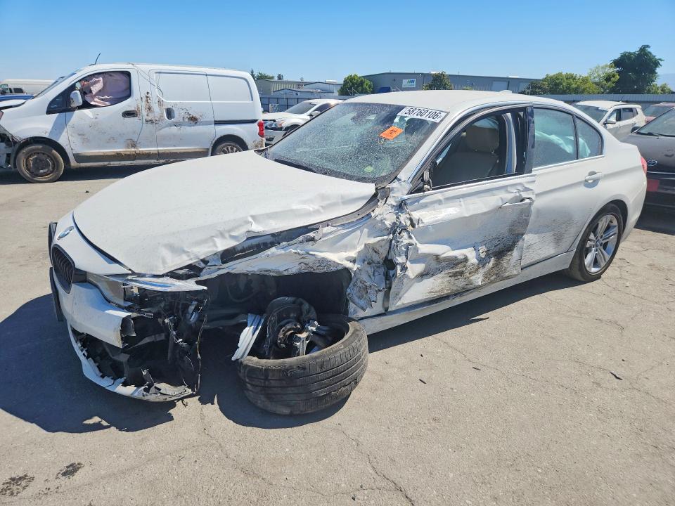 2018 BMW 3 series VIN WBA8B9G57JNU96628 COPART salvage auction — FRONT END, CA - SALVAGE CERTIFICATE, sold $1,900 on 2026-07-24 (photo 1)