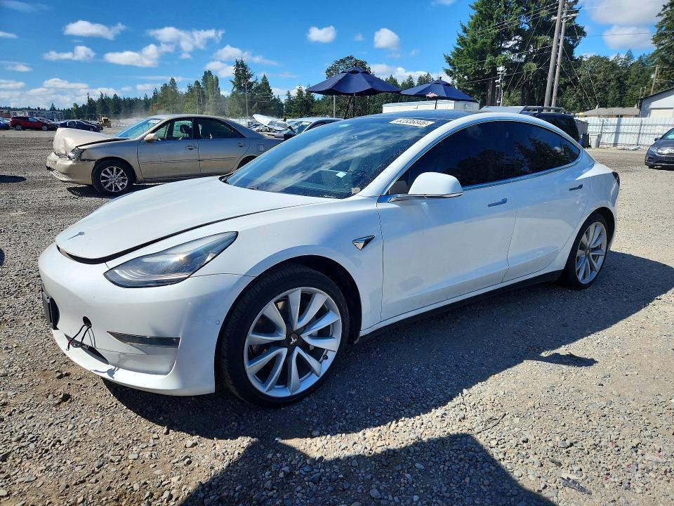 2019 Tesla Model 3 VIN 5YJ3E1EB4KF454223 COPART salvage auction — UNDERCARRIAGE, Wa - Vehicle Cert Of Ownership-Titl (P), sold $5,300 on 2026-07-31 (photo 1)