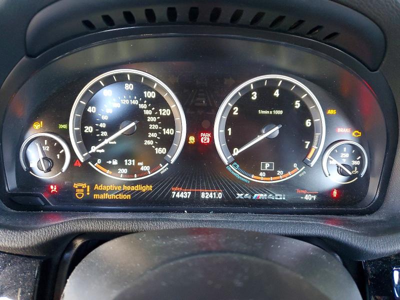 2017 BMW X4 VIN 5UXXW7C56H0U25861 COPART salvage auction — SIDE, Ca - Salvage Certificate, sold $3,800 on 2026-07-16 (photo 9)