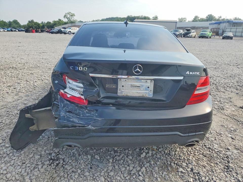 2013 Mercedes-benz C-klasse VIN WDDGF8AB3DG106926 COPART salvage auction — REAR END, AL - CERT OF TITLE-SALVAGE TITLE (P), sold $650 on 2026-08-04 (photo 6)