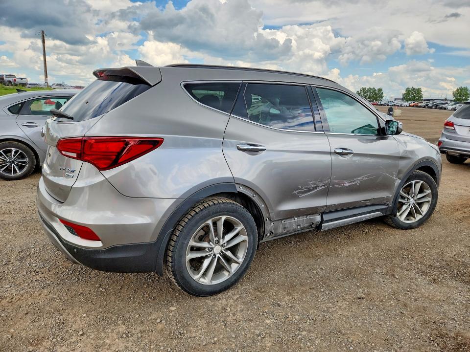 2017 Hyundai Santa fe VIN 5XYZUDLA2HG452383 COPART salvage auction — SIDE, Ab - Bos - Salvage, sold $2,850 on 2026-07-28 (photo 3)