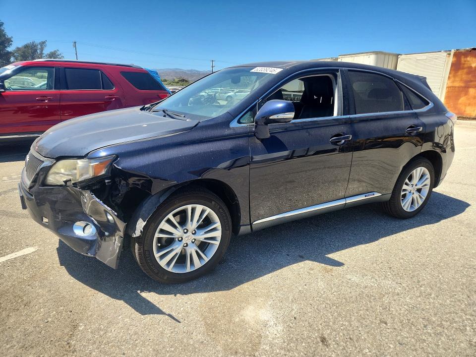 2010 Lexus Rx VIN JTJZB1BA9A2003091 COPART salvage auction — FRONT END, Ca - Salvage Certificate, sold $2,600 on 2026-07-31 (photo 1)