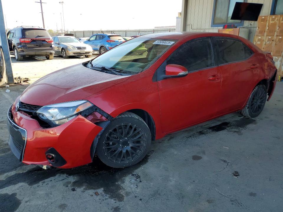 2016 Toyota Corolla VIN 5YFBURHE7GP408318 COPART salvage auction — REAR END, Ca - Salvage Certificate, sold $1,550 on 2026-07-30 (photo 1)