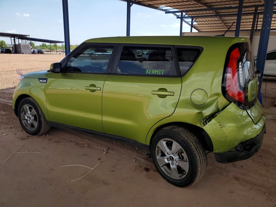 2018 Kia Soul VIN KNDJN2A21J7907432 COPART salvage auction — REAR END, Az - Cert Of Title - Salvage, sold $250 on 2026-07-30 (photo 2)