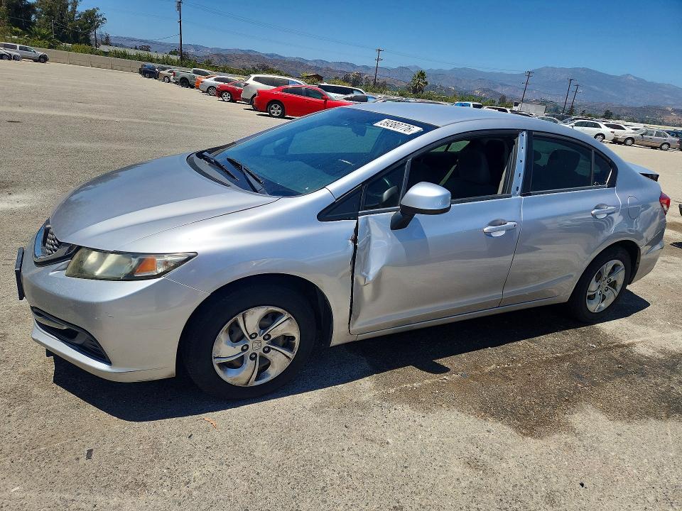 2013 Honda VIN 19XFB2F54DE289870 COPART salvage auction — SIDE, Salvage Title, sold $1,300 on 2026-07-24 (photo 1)
