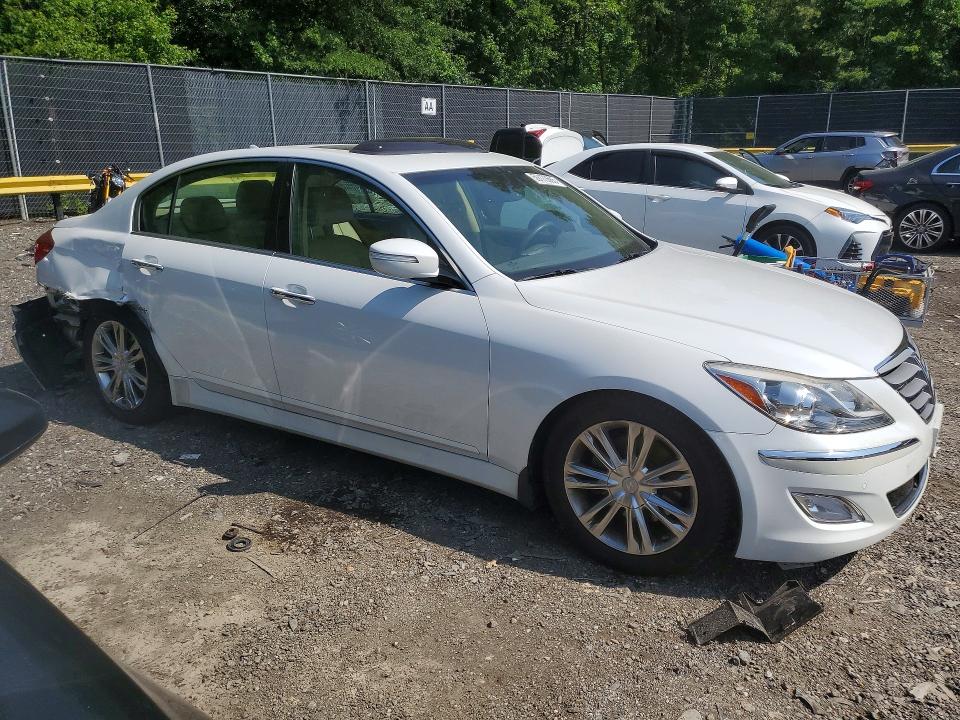 2012 Hyundai Genesis VIN KMHGC4DD1CU201067 COPART salvage auction — REAR END, Md - Cert Of Salvage > 75% Damage, sold $1,900 on 2026-07-10 (photo 4)