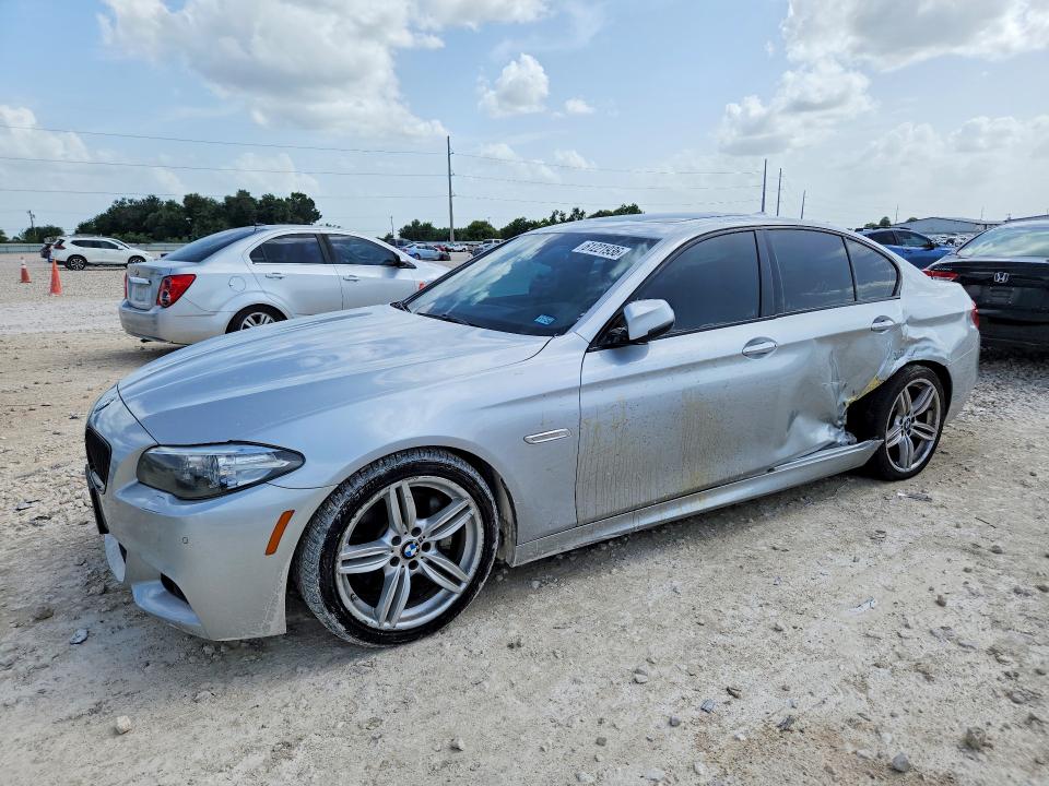 2015 BMW 5er VIN WBA5B1C50FG127681 COPART salvage auction — SIDE, TX - SALVAGE VEHICLE TITLE, sold $500 on 2026-08-20 (photo 1)