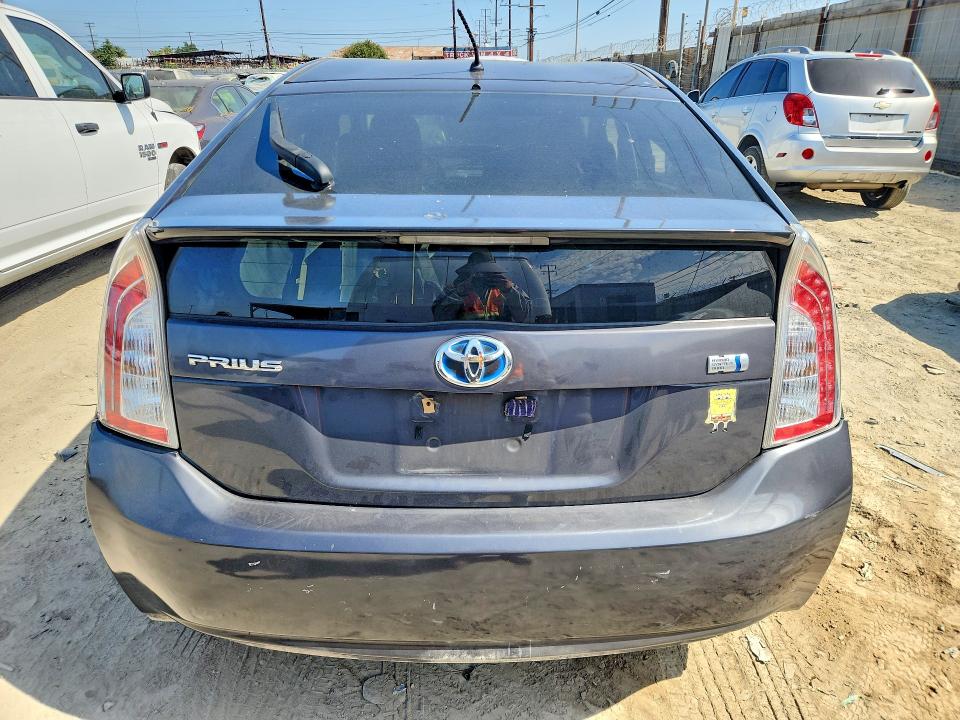 2012 Toyota Prius VIN JTDKN3DU9C1595826 COPART salvage auction — SIDE, Ca - Salvage Certificate, sold $1,600 on 2026-07-30 (photo 6)