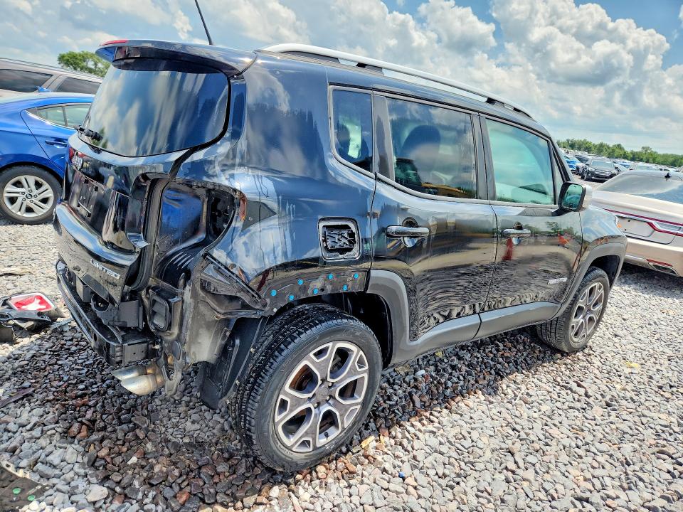 2017 Jeep Renegade VIN ZACCJBDBXHPF10136 COPART salvage auction — REAR END, Il - Salvage Certificate, sold $1,150 on 2026-08-10 (photo 3)