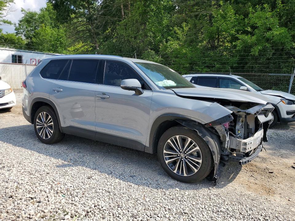 2025 Toyota Highlander VIN 5TDADAB51SS025335 COPART salvage auction — FRONT END, Oh - Cert Of Title-Salvage, sold $6,000 on 2026-07-29 (photo 4)
