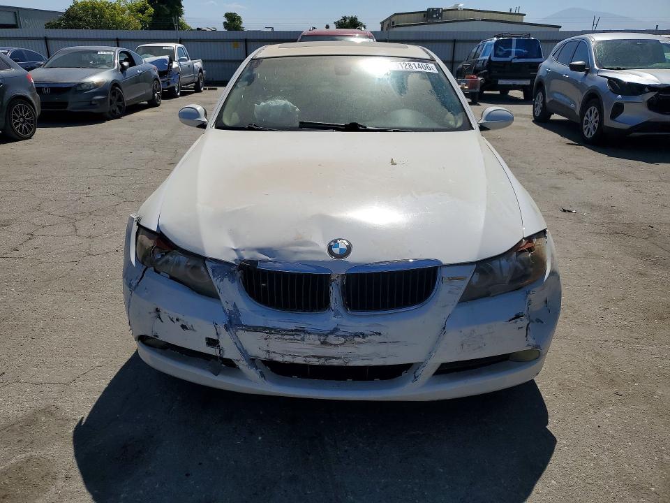 2007 BMW 3 series VIN WBAVC53557FZ76457 COPART salvage auction — FRONT END, CA - SALVAGE CERTIFICATE, sold $225 on 2026-07-31 (photo 5)