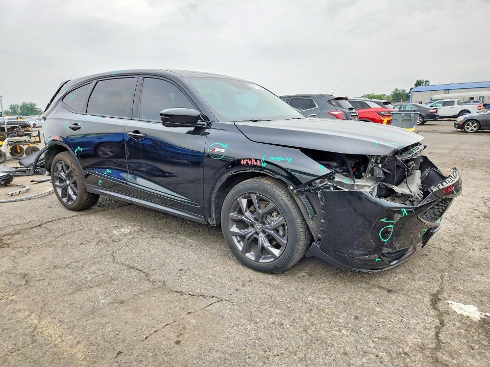 2023 Acura Mdx VIN 5J8YE1H08PL014351 COPART salvage auction — REAR END, Pa - Certificate Of Salvage, sold $8,100 on 2026-08-28 (photo 4)