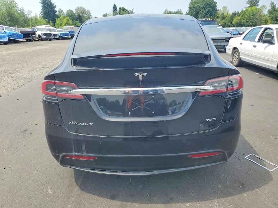2017 Tesla Model x VIN 5YJXCBE2XHF049392 COPART salvage auction — FRONT END, Ca - Cert Of Title-Salvaged, sold $150 on 2026-07-27 (photo 6)