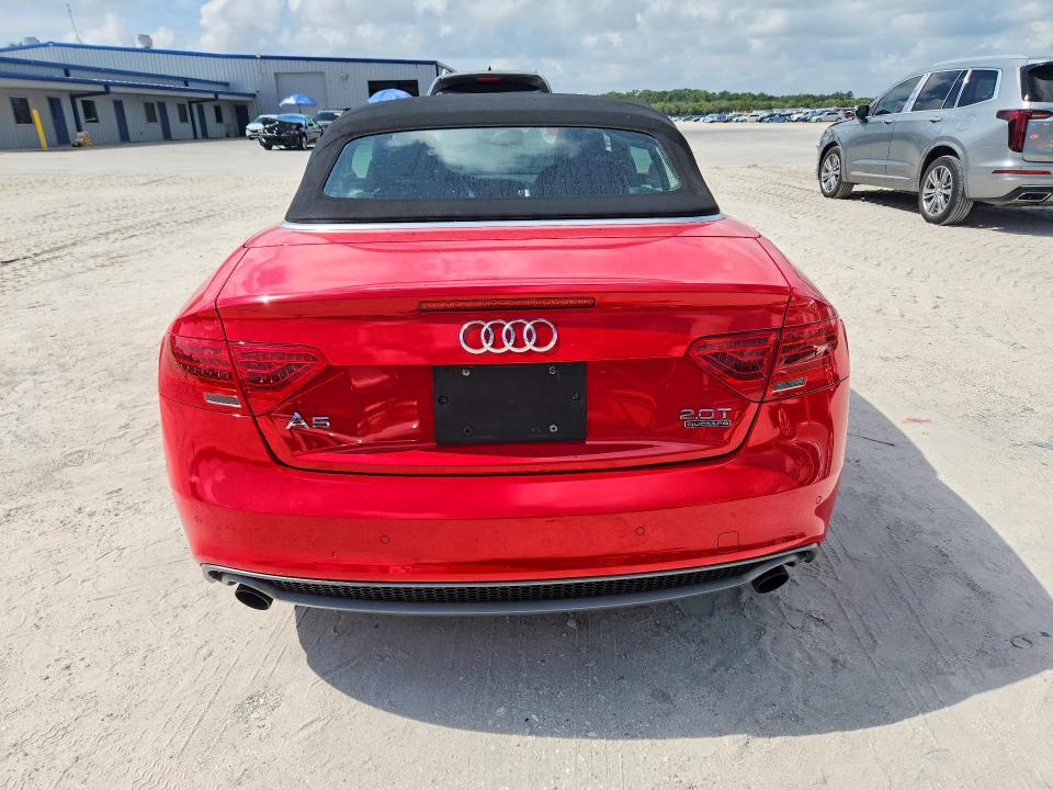 2015 Audi A5 VIN WAUMFAFH4FN013264 COPART salvage auction — MECHANICAL, Fl - Certificate Of Title, sold $500 on 2026-07-29 (photo 6)