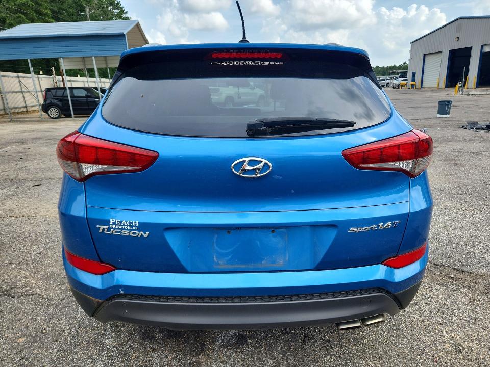 2016 Hyundai Tucson VIN KM8J33A21GU095406 COPART salvage auction — FRONT END, Al - Certificate Of Title, sold $250 on 2026-07-28 (photo 6)