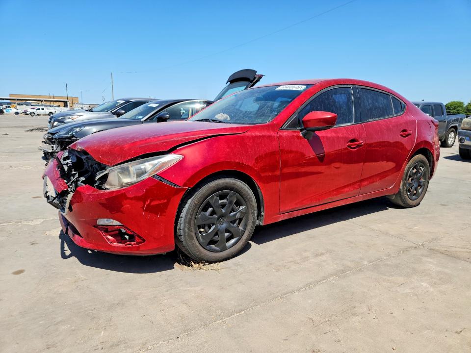 2016 Mazda 3 VIN JM1BM1T72G1324129 COPART salvage auction — FRONT END, Salvage Title, sold $1,350 on 2026-07-16 (photo 1)