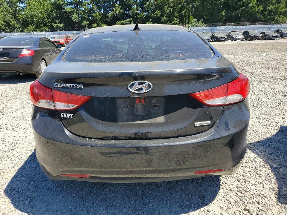 2012 Hyundai Elantra VIN KMHDH4AE7CU272033 COPART salvage auction — FRONT END, WA - BILL OF SALE, sold $575 on 2026-07-24 (photo 6)
