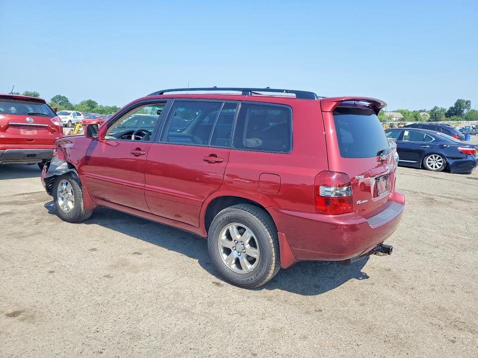 2007 Toyota Highlander VIN JTEHP21A670228737 COPART salvage auction — FRONT END, PA - CERTIFICATE OF SALVAGE, sold $250 on 2026-07-31 (photo 2)