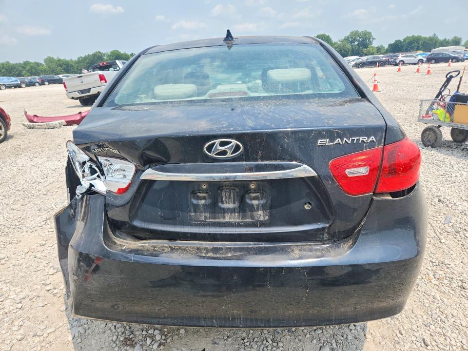2010 Hyundai Elantra VIN KMHDU4AD8AU111433 COPART salvage auction — REAR END, OH - CERT OF TITLE-SALVAGE, sold $150 on 2026-07-28 (photo 6)