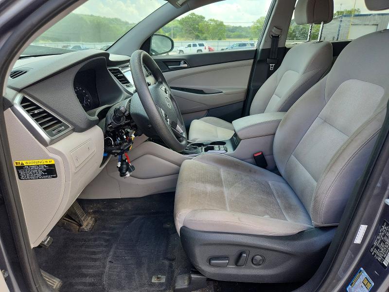 2017 Hyundai Tucson VIN KM8J3CA47HU350658 COPART salvage auction — FRONT END, Tn - Salvage Certificate, sold $650 on 2026-07-27 (photo 7)