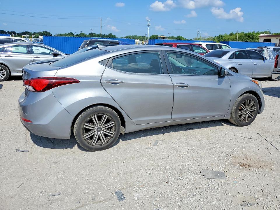 2015 Hyundai Elantra VIN KMHDH4AE8FU455655 COPART salvage auction — NORMAL WEAR, Salvage Title, sold $650 on 2026-07-17 (photo 3)