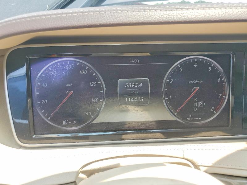 2014 Mercedes-benz S class VIN WDDUG8CB4EA009154 COPART salvage auction — FRONT END, GA - CERTIFICATE OF TITLE, sold $975 on 2026-08-11 (photo 9)