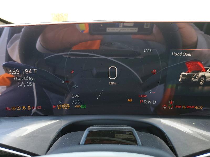 2026 Cadillac Xt4 VIN 1GYC3KML1TZ713102 COPART salvage auction — REAR END, Ca - Salvage Certificate, sold $10,400 on 2026-07-24 (photo 9)
