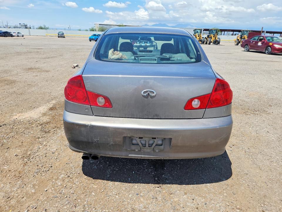 2006 Infiniti G35 VIN JNKCV51E06M511455 COPART salvage auction — FRONT END, Az - Cert Of Title - Salvage, sold $300 on 2026-07-31 (photo 6)