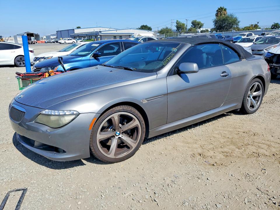 2008 BMW 6 series VIN WBAEB53518CX62605 COPART salvage auction — MINOR DENT/SCRATCHES, Ca - Dis/Dlr/Exp Only Clean Title, sold $375 on 2026-07-31 (photo 1)