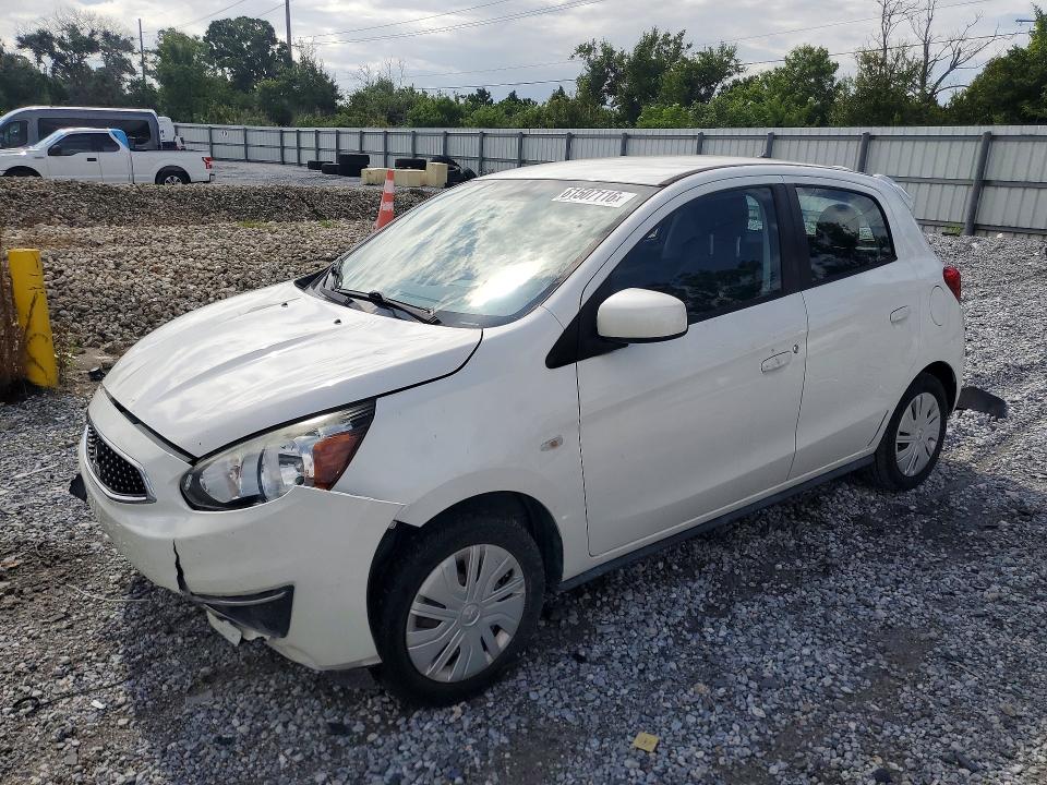 2019 Mitsubishi Mirage VIN ML32A3HJ0KH006473 COPART salvage auction — FRONT END, FL - CERTIFICATE OF TITLE, sold $1,050 on 2026-07-28 (photo 1)