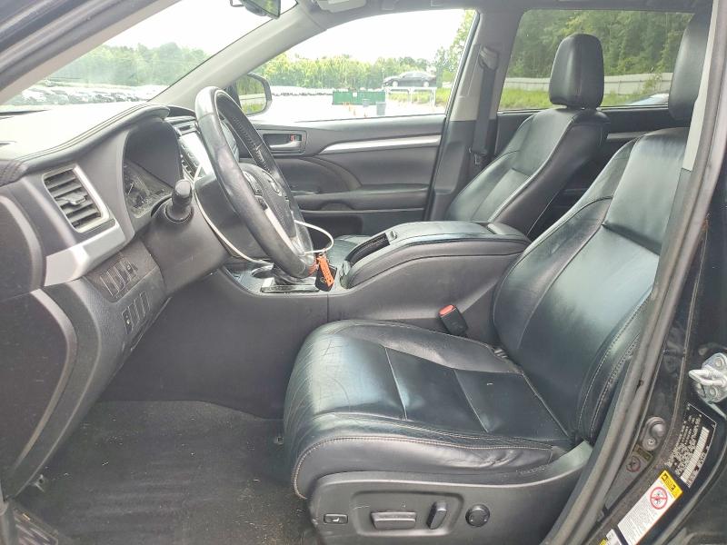 2016 Toyota Highlander VIN 5TDJKRFH8GS310288 COPART salvage auction — FRONT END, Nc - Salvage Certificate Of Title, sold $8,900 on 2026-07-22 (photo 7)