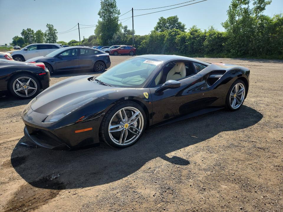 2016 Ferrari 488 VIN ZFF79ALA2G0219262 COPART salvage auction — WATER/FLOOD, Qc - Irrecuperable, sold $101,000 on 2026-08-04 (photo 1)