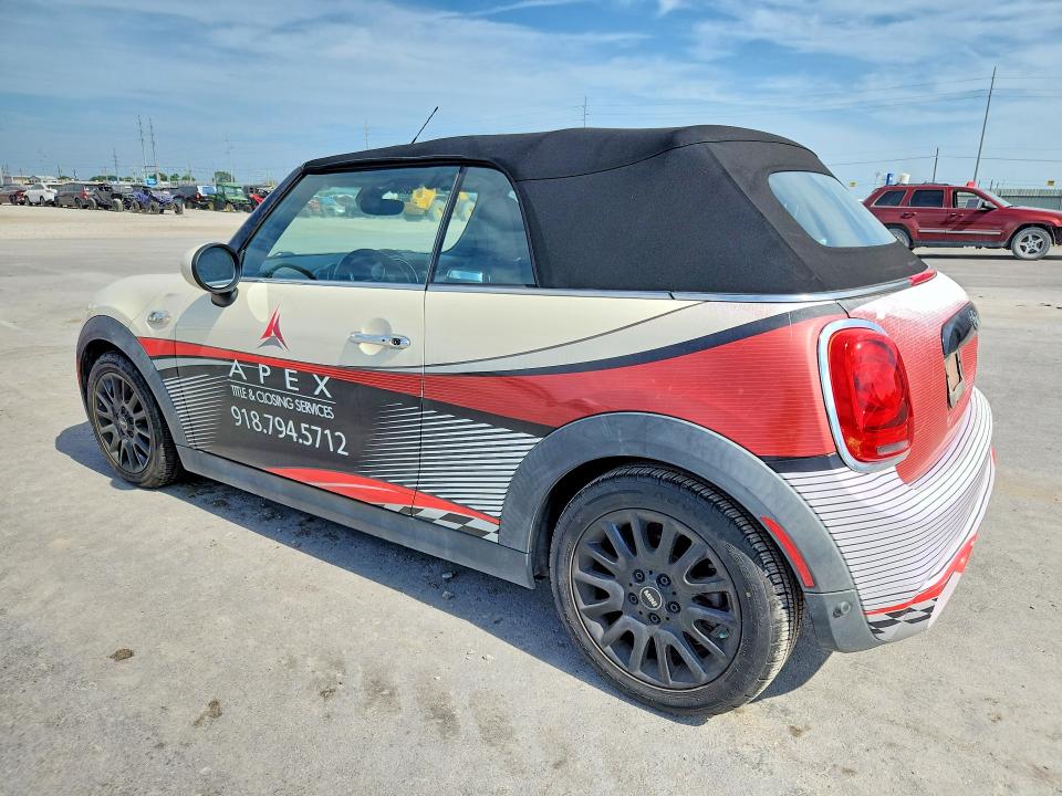 2019 Mini Cooper VIN WMWWG9C56K3E40064 COPART salvage auction — WATER/FLOOD, Ok - Cert Of Title-Salvage Flood, sold $1,000 on 2026-07-29 (photo 2)