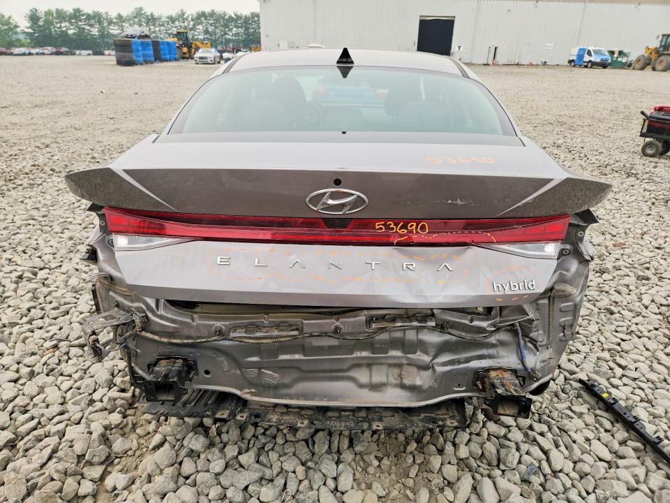 2023 Hyundai Elantra VIN KMHLN4AJ4PU046975 COPART salvage auction — REAR END, NJ - CERT OF TITLE-SALVAGE, sold $2,600 on 2026-07-27 (photo 6)