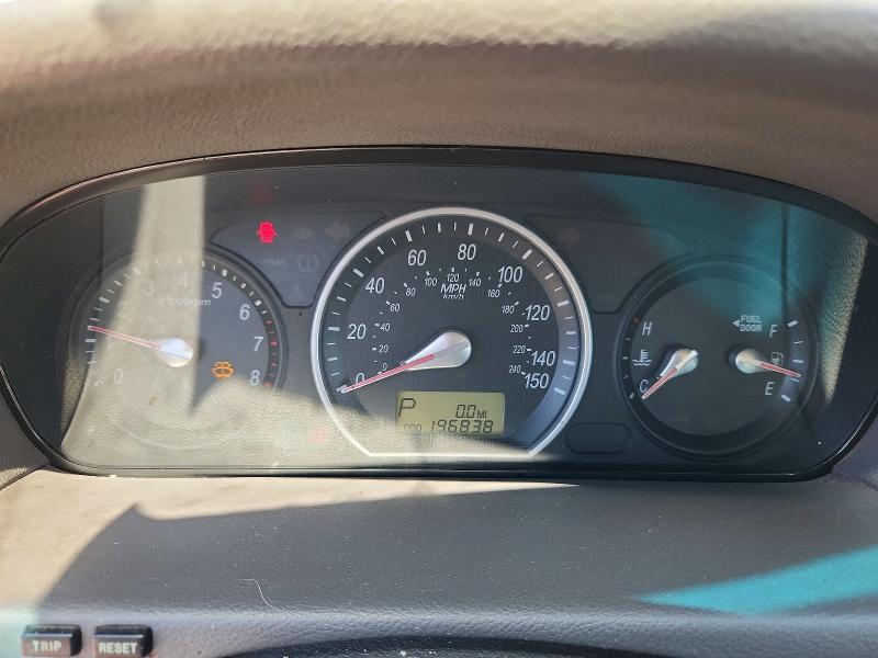 2008 Hyundai Sonata VIN 5NPET46C28H393150 COPART salvage auction — FRONT END, Nm - Cert Of Title-Salvage, sold $350 on 2026-07-16 (photo 9)
