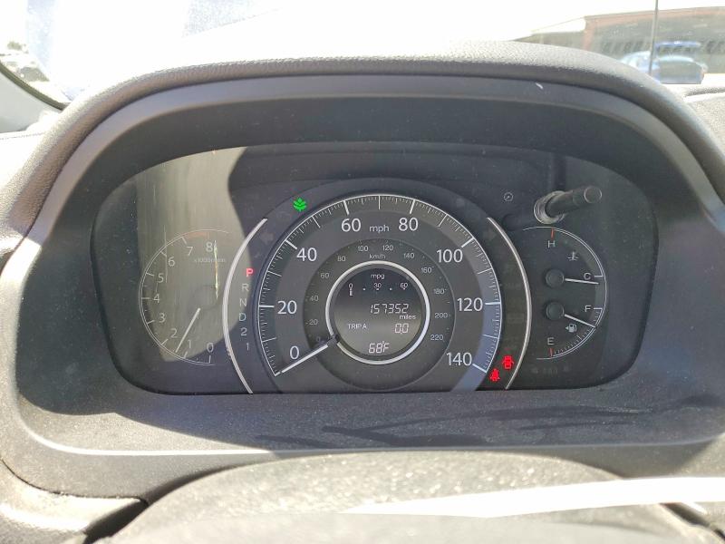 2012 Honda Cr-v VIN JHLRM4H55CC011309 COPART salvage auction — FRONT END, Ca - Salvage Certificate, sold $2,350 on 2026-07-16 (photo 9)